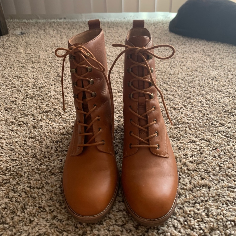 Madewell Patti lace up boot